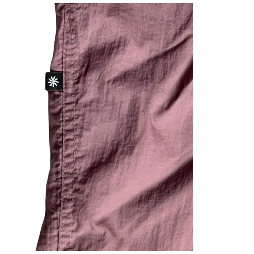 Athleta x‎ Alicia Keys Utility Jumpsuit Nylon Open Back Mauve Parachute Womens 0 - Picture 7 of 16